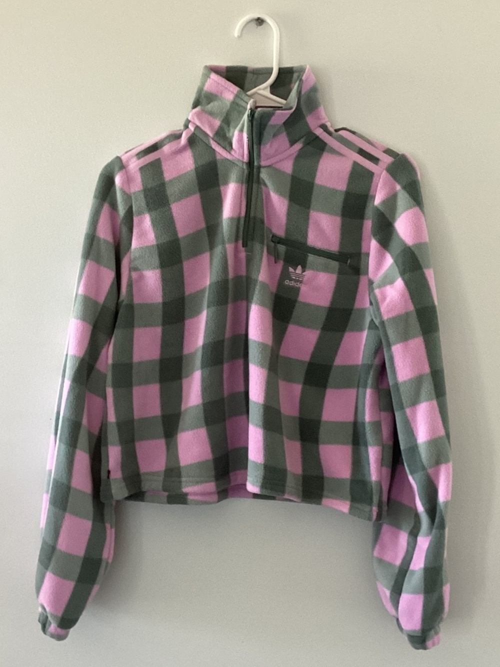 Super soft Adidas checkered sweater